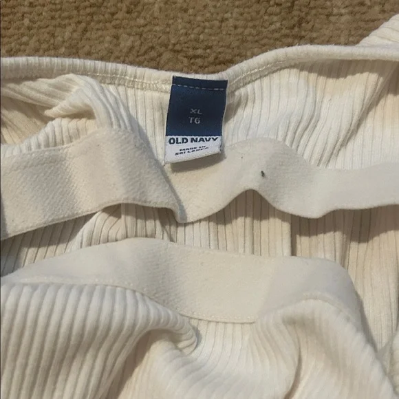 Old Navy Cream Ribbed Bodysuit - Picture 2 of 4